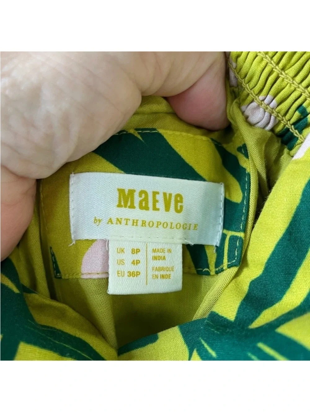 Maeve Puff-Sleeve Sweetheart Dress in Cherry Chartreuse‎ - Picture 11 of 14